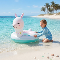 Équipement de jeux aquatiques à bas prix, tube de baignade, forme d'animal mignon, anneaux gonflables en PVC