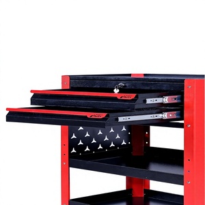 Chariot d'atelier technique pour applications d'assemblage et de forgeage avec poste de travail robuste en acier et tiroirs télescopiques - Product Image 2