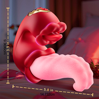Professionelles Weibliches Sexspielzeug G-Punkt- und Klitoris-Stimulator Vibrator, Zungen-Spielzeug für Frauen Leistungsstarker Zungen-Leck-Vibrator