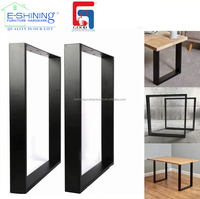 Pieds de table robustes en fonte d'acier pour cuisine, hôtel, restaurant, support de mobilier OEM
