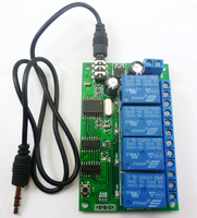 Module de décodeur de signal sonore DTMF MT8870 4 canaux 12V CC AD22B04 pour commande vocale téléphonique, relais de commutation pour LED, moteur et maison intelligente