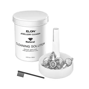 100% All Natural Jewelry Cleaning Kit For All Luxury Jewelry Gold Silver Diamonds Earrings Rings 6.76 Fl.oz Jewelry Cleaner