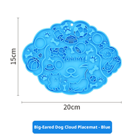 Alas Makan Anjing Silikon dengan Desain Anti-Tersedak dan Suction Cup untuk Makan Lambat