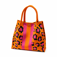 Sac fourre-tout en polyester tricoté, grand format, sac fourre-tout tricoté tendance avec bouton pression, pour la plage, les courses, l'été, usage quotidien