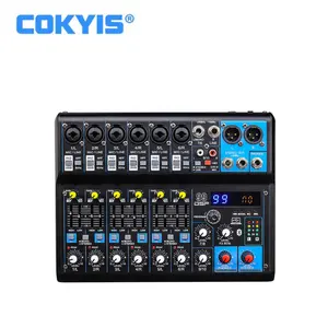 COKYIS 99DPS डिजिटल मिक्सिंग कंसोल EQ ब्लूटूथ USB 48V लाइव परफॉर्मेंस ऑडियो मिक्सर प्रोफेशनल मेसा डी सोम 10 कैनाल