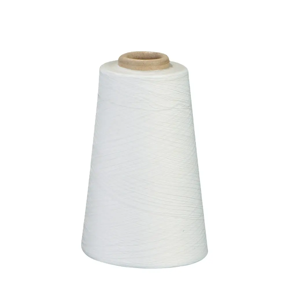 Dikiş ipliği için % 100% Polyester iplik yüksek elastik Polyester inceltilmiş iplik