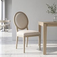 Chaise de salle à manger Rh Black Farmhouse Light, style scandinave contemporain, en bois massif et rotin, avec coussin en tissu Cortex, meubles pour la maison
