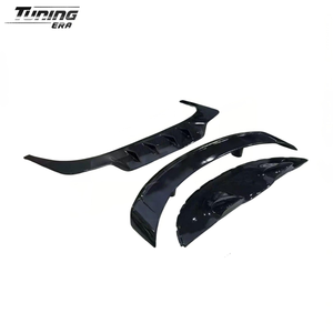 Kit de carrocería estilo M de fibra de carbono seco para Bentley <span class=keywords><strong>Continental</strong></span> GTC GT 2019 + parachoques mejorados guardabarros de capó de motor Spoiler Canards - Product Image 5