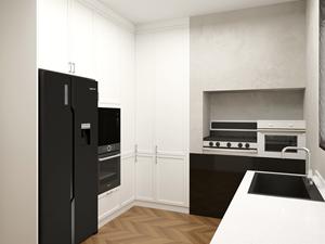 Gabinetes de Cocina Modernos Hechos a Medida con Madera Contrachapada Sólida |   Juego de Cocina Modular Inteligente con Almacenamiento Impermeable - Product Image 2