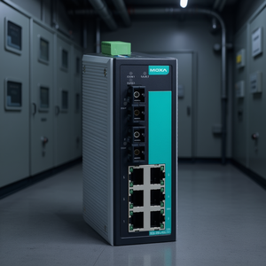 Commutateur Ethernet industriel non géré Moxa EDS-308-MM-SC-T sur rail DIN, 8 ports, 24V IEEE 802.3 - Product Image 3