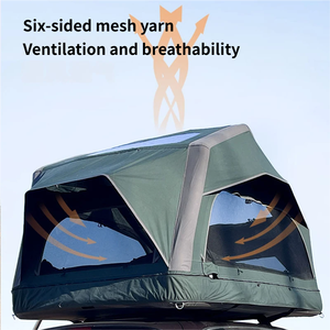 Tente de toit pour <span class=keywords><strong>camping</strong></span>-car, portable, en aluminium, pour véhicule terrestre, quatre saisons, Oxford, ouverture automatique rapide pour l'extérieur - Product Image 1