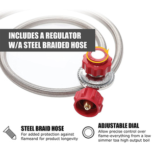 HOMFUL Bán Buôn Cast Sắt Xách Tay BBQ <span class=keywords><strong>Gas</strong></span> Grill Kompor Cắm Trại Bếp <span class=keywords><strong>Gas</strong></span> Ngoài Trời Nướng Thịt Nướng - Product Image 3