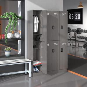 Casiers intelligents Cartmay en bois grainé avec serrure RFID, casiers de vestiaire de salle de sport, casiers de rangement - Product Image 5