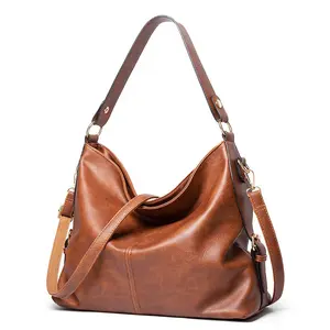 2021 professional elegant designer pu leather women shoulder handbags ladies famous brands large capacity supplier