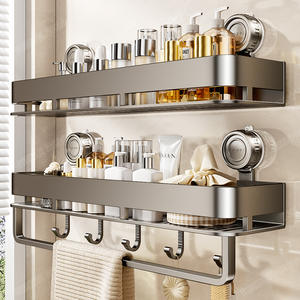 Estante de Almacenamiento para Baño Blue Vine, Rectangular, con Montaje por Succión, Estante de Pared Resistente para Accesorios de Baño - Product Image 3