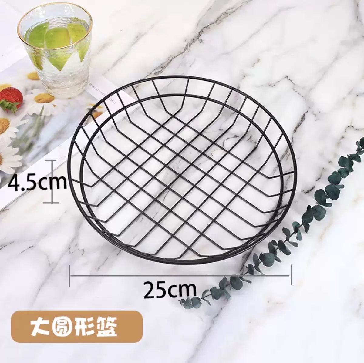 Black-circle-Large:  25*4.5cm cm