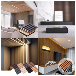 Panneau mural WPC à arche intérieure 173*20mm, étanche, rainuré, pour revêtement intérieur, panneau décoratif ondulé pour salon et fond de télévision - Product Image 6