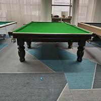 Table de billard pyramide russe 12 pieds, cadre en bois massif, ardoise 45 mm, coussinets en acier, cadre supérieur divisé, pour tournoi et usage commercial