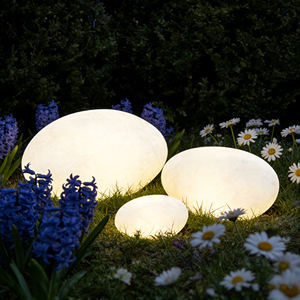 Lumière solaire d'extérieur pour chemin/mur/clôture, éclairage paysager, galets décoratifs, pierres lumineuses, lumière LED en forme de roche - Product Image 1