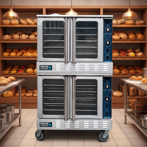 360 °   فرن غاز تجاري للخبز والتحميص بتدوير الهواء الساخن، فرن كيك تجاري للمخابز وشوي الدجاج ثنائي الغرض - Product Image 1