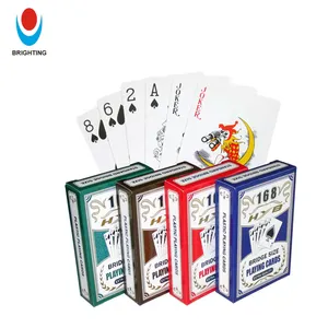 Custom Card Game Printing Logo Paper Custom Game Playing Bridge Cards Advertising PVC Waterproof Plastic Sublimation Poker