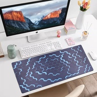 Tapis de souris de jeu personnalisé avec base en caoutchouc, repose-poignet, résistant à l'eau et aux rayures, taille XXL pour le bureau et la maison
