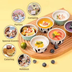 Round Food Grade Smooth Wall Aluminium Cake Pan Lacquer Aluminium <b>Foil</b> <b>Container</b> Ramekin <b>Foil</b> Cake Cups - Product Image 6