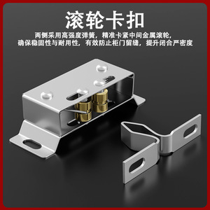 <b>Door</b> <b>Catches</b> And <b>Door</b> Closer Zinc Alloy Copper Cabinet <b>Doors</b> Durable Minimalist Design - Product Image 3