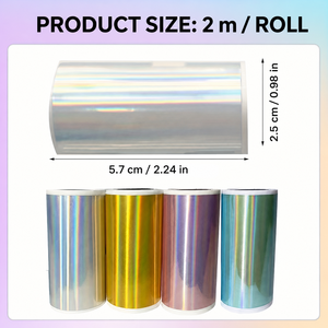 Rollo de Película Térmica Holográfica con Gradiente OEM de 57x30 mm para Mini Impresoras - Product Image 4