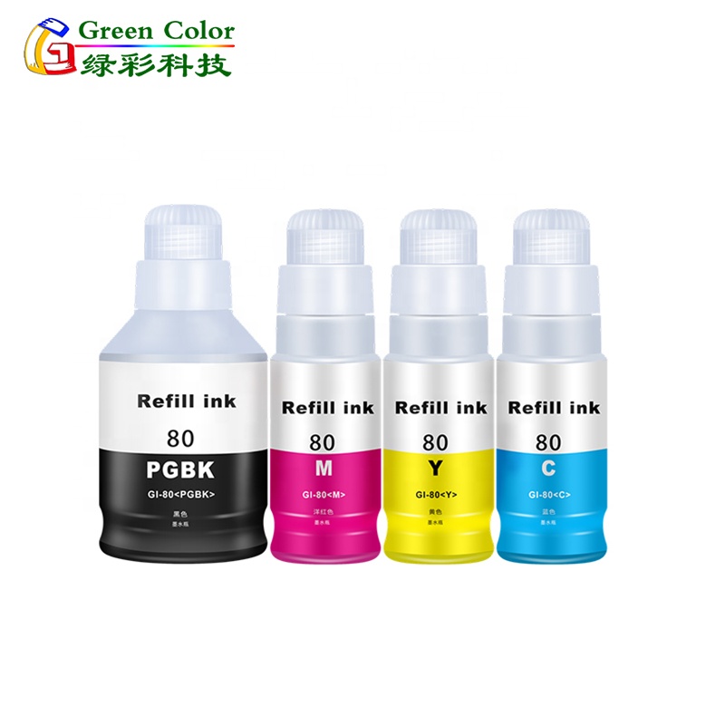 Чернила для заправки GI20, GI30, GI40, GI50, GI60, GI70, GI80, GI90, подходит для Canon G5020, G6030, G5040, G6050, G6060, GM2070, G6080, G6091