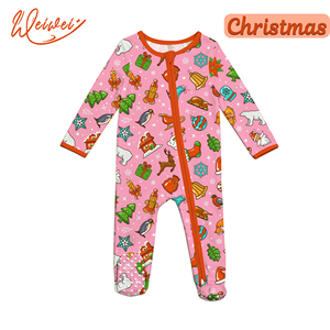 WEIWEI Bambu Bebek Tulumu Bebek Tulumu Bambu Özel Pijama Bebek Tulumu Kıyafetleri Özel Çocuk Pijamaları Çocuklar İçin Pijamalar - Product Image 1
