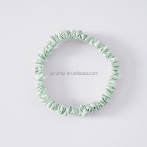 Accesorios para el cabello para niña y mujer, lazos de seda 100% de 19mm, Scrunchies ajustados de seda elásticos personalizados, venta al por mayor - Product Image 2
