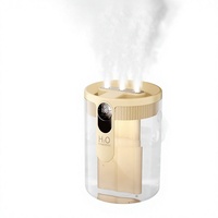 Nouvel humidificateur silencieux de 15 L alimenté par USB, aromathérapie, conception à trois buses, production de brume dense, sans fil, portable pour la maison, le bureau, le bureau à domicile