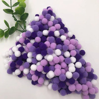 Pompon 8/10/15/20/25/30mm Mini pompons doux moelleux 3cm pompons boule de fourrure fait à la main pour bricolage artisanat décor à la maison fournitures de couture