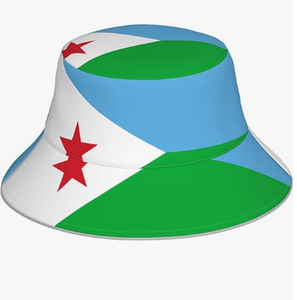 หมวกบักเก็ตลายธง congo สำหรับผู้ชายผู้หญิง, หมวกลำลองใส่ได้กับทุกชุดหมวกกันแดดหมวกชาวประมงกลางแจ้ง - Product Image 4