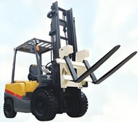 Horquilla Hidráulica de Descarga de la Marca HZHI, Nueva, Directo de Fábrica, Estructura Integral de Acero, Capacidad de 1 a 5 Toneladas, 1 Año de Garantía, Inclinación de 25/50 Grados