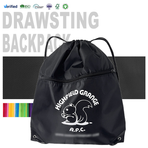 Bolsa de Gimnasio Personalizada de Poliéster Barata, Mochila Deportiva, <span class=keywords><strong>Bolsas</strong></span> Plegables para la Escuela, Viajes, Fitness, Bolsa con Cordón - Product Image 1