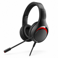 Headset Berkabel dengan Mikrofon, Peredam Kebisingan Aktif, Headband yang Dapat Disesuaikan, Nyaman untuk Penggunaan di Kantor, Daya Tahan Baterai 5-10 Jam