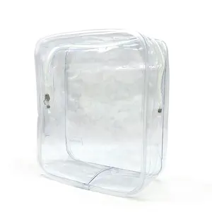 Shenzhen, фабричная поставка, водонепроницаемая прозрачная сумка из ПВХ, Экологичная прозрачная упаковка, косметическая сумка на молнии