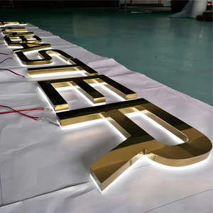 Letrero Metálico Personalizado Daco con Retroiluminación LED 3D para Montaje en Pared, Publicidad y Decoración, Aplicaciones <span class=keywords><strong>de</strong></span> Iluminación y Automoción - Product Image 5