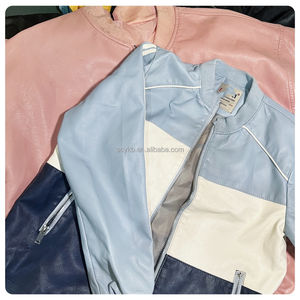 C10 95% б/у кожаное пальто высшего качества, оптовая продажа, разноцветная куртка в тюке, подержанная одежда, оптом - Product Image 4