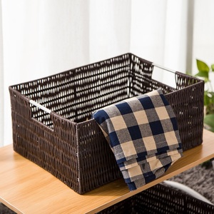 Liuqing Classic PE <b>Baskets</b> Hand Woven Storage <b>Baskets</b> Resin <b>Basket</b> - Product Image 3