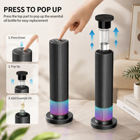 Nouveauté Diffuseur de parfum sans eau en alliage d'aluminium à grande capacité avec lumière ambiante à 7 couleurs