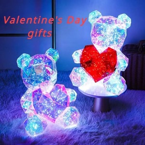 <b>Led</b> <b>Light</b> Up Teddy Bear Romantic Surprise Bear Lamp Colorful Red Heart Bear Girls Birthday Valentine'S Day Xmas Christmas Gift - Product Image 5