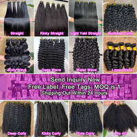 Grossiste 10A 12A Cheveux Vierge Brésiliens Indiens Vietnamiens Non Transformés Fournisseur Marque Privée 100% Cheveux Humains Alignés Cuticule Mèches en Lot