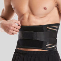 Ceinture de soutien lombaire respirante en polyester pour soulager les douleurs du bas du dos avec 6 baleines