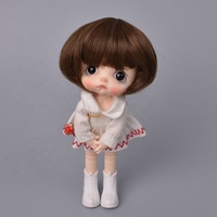 Парик для куклы lees 1/8 BJD & Kurhn, волосы из мягкого волокна для куклы диаметром 14-15 см