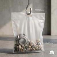 Sac à fermeture éclair écologique avec poignée, sac à fermeture éclair en plastique personnalisé avec logo pour vêtements, rangement de voyage