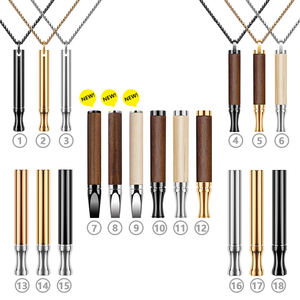 Inhalador de aromaterapia de madera chapado en oro de 18 quilates, difusor de joyería para yoga, collar colgante para respirar, venta al por mayor para aceites esenciales - Product Image 5