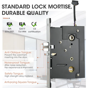 Locstar mô hình mới bán buôn Chất lượng cao không tiếp xúc cerradura thẻ mật khẩu khách sạn ứng dụng + Mã + thẻ + chìa khóa tthotel khóa cửa thông minh - Product Image 3